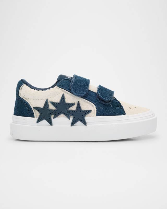 Kid's Sunset Skate Low-Top Leather Sneakers, Toddler/Kids